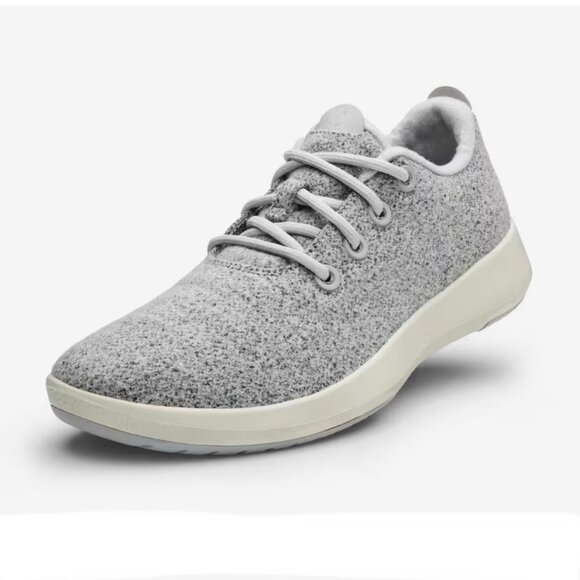 allbirds Men's Wool Runner Mizzles Dapple Grey and Cream Size 14 - Picture 1 of 6